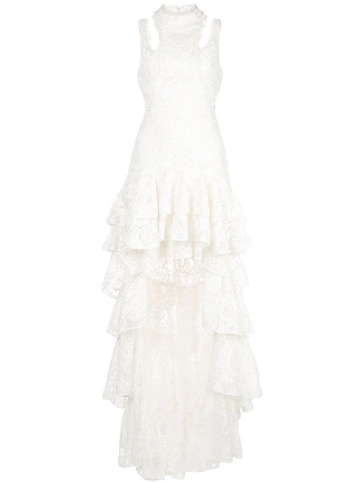 Shop Alexis Varenna Lace Gown In White