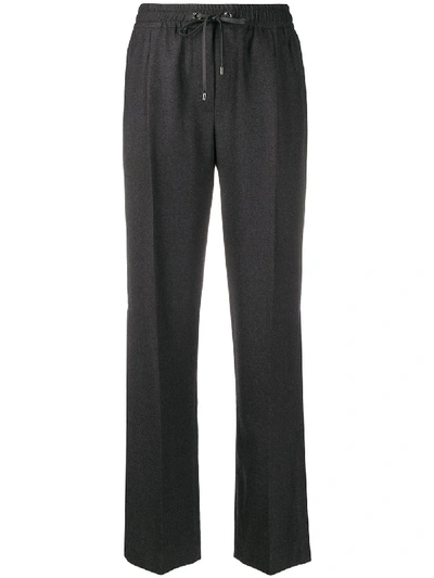 Shop Brunello Cucinelli Drawstring Trousers In Grey