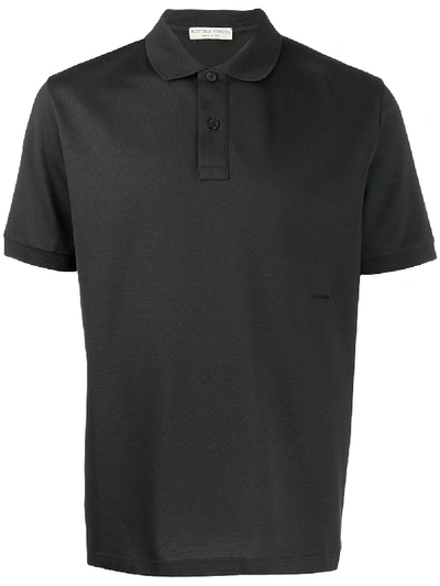 Shop Bottega Veneta Classic Polo Shirt In Grey