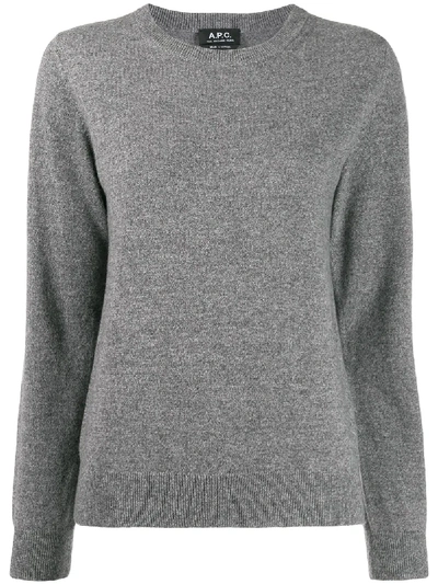Shop Apc Cashmere Jumper In Grey