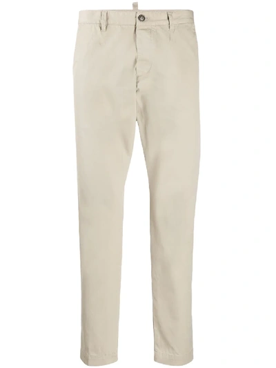 Shop Dsquared2 Cool Guy Slim-fit Chinos In Neutrals