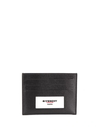 Shop Givenchy Logo Patch Cardholder In Black