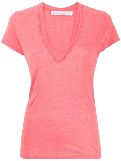 Shop Iro Rodeo V-neck T-shirt In Pink