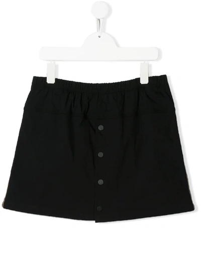Shop Fendi Teen A-line Skirt In Black