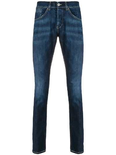 Shop Dondup High-rise Slim Fit Jeans In Blue