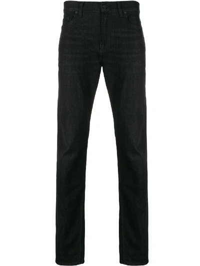 Shop 7 For All Mankind Slim-fit Jeans In Black