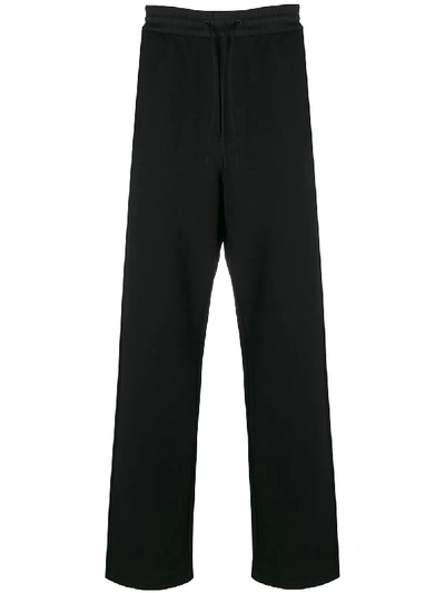 Shop Y-3 Straight-leg Track Pants In Black