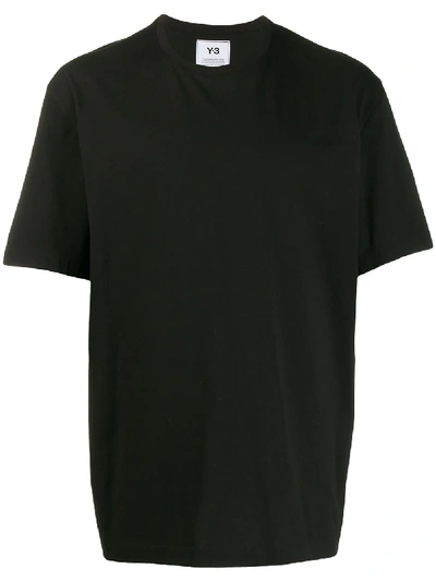 Shop Y-3 Logo-print T-shirt In 黑色
