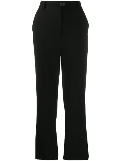 Shop Ferragamo Gancino Lock Trousers In Black