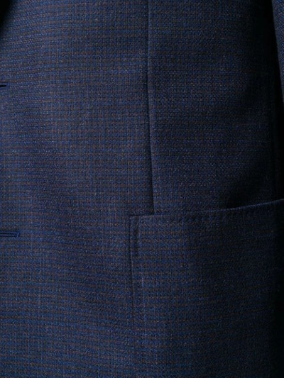 Shop Canali Single-breasted Blazer In Blue