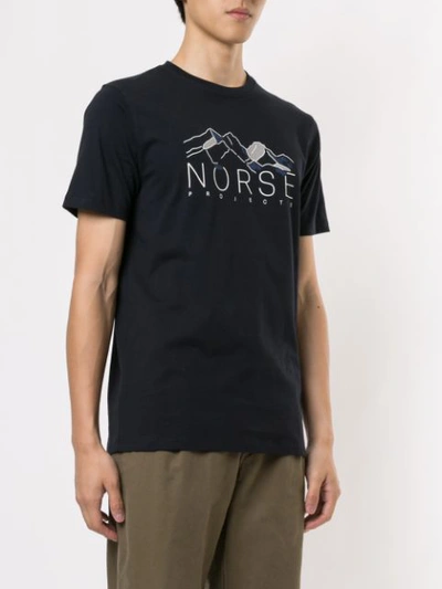 Shop Norse Projects T-shirt Mit Print In Black