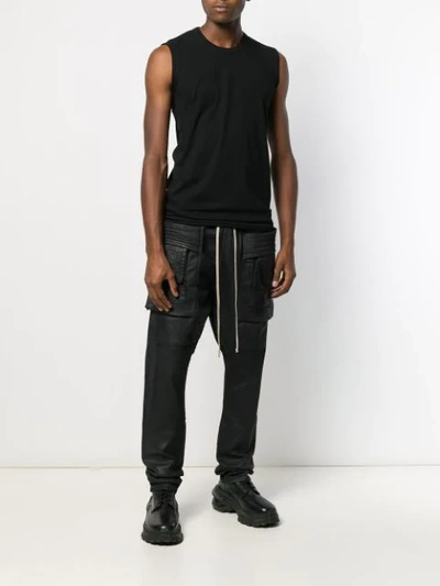 Shop Rick Owens Trägershirt Mit Rundhalsausschnitt In 09 Black