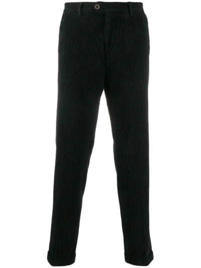 Shop Al Duca D'aosta Corduroy Straight Leg Trousers In Black