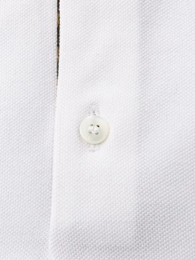 Shop Fendi Piqué Polo Shirt In White