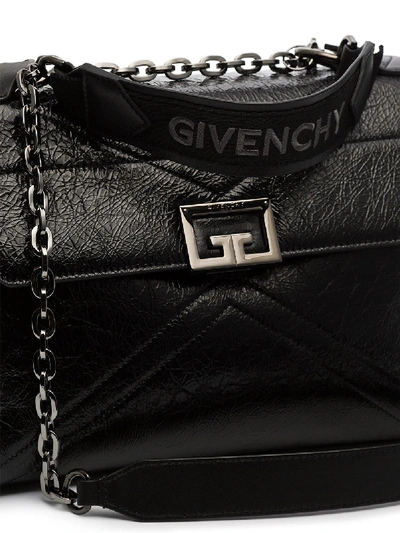 Shop Givenchy Id Leather Bag In Black