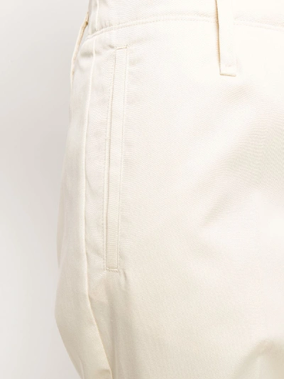 Shop Forte Forte Mako' Cotton Trousers In Beige