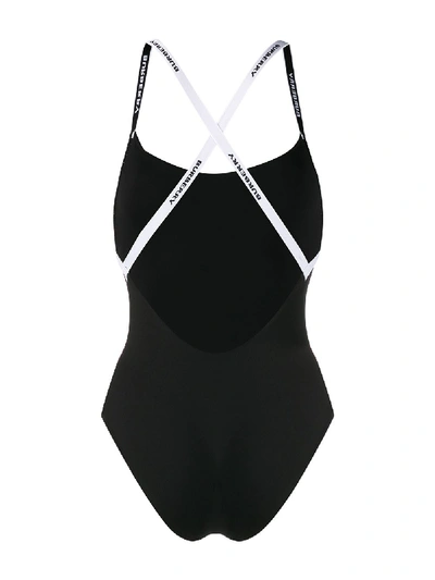 Shop Burberry Swimsuit In Black