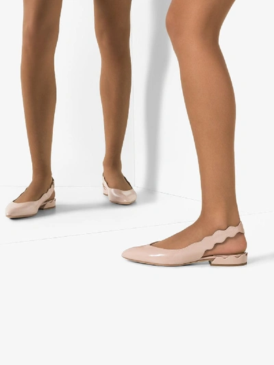 Shop Chloé Laurena Sling Back In Pink