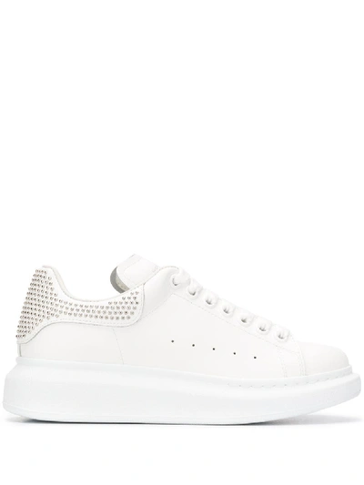 Shop Alexander Mcqueen Leather Sneakers With Studs