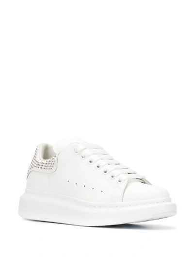 Shop Alexander Mcqueen Leather Sneakers With Studs