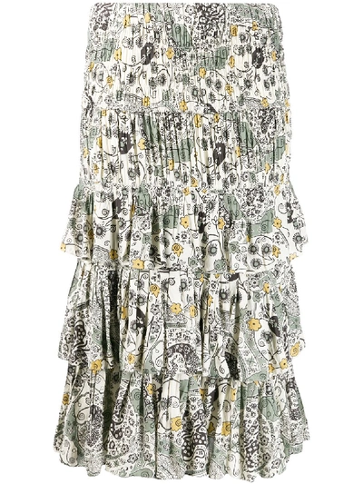 Shop Isabel Marant Étoile Cencia Skirt With Ruffles