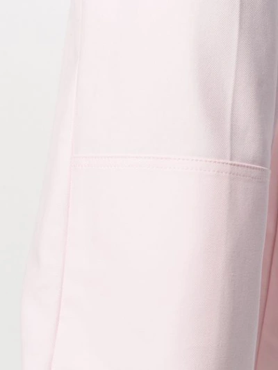 Shop Raf Simons Panelled Wide-leg Trousers In Pink