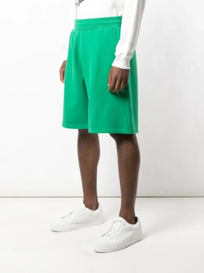 Shop Givenchy Athleisure Track Shorts In Green