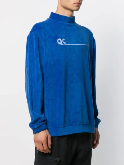 Shop Applecore Sweatshirt Mit Logo-stickerei In Blue