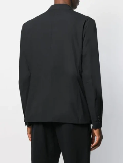 Shop Emporio Armani Relaxed-fit Blazer In Black