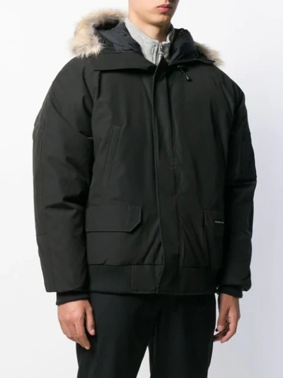 Shop Canada Goose Chilliwack Padded Jacket In Black
