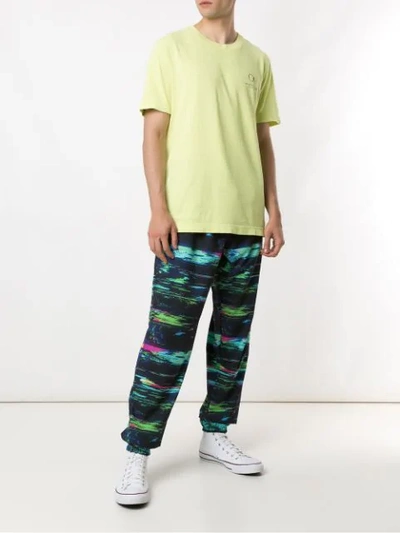 Shop Àlg + Olympikus Printed Nylon Trousers In Multicolour