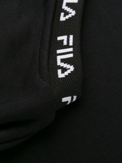 Shop Fila Toshiro Branded Neck Sweatshirt In Black