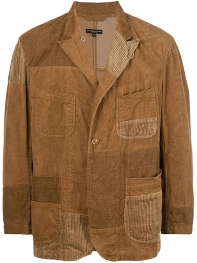 Shop Engineered Garments Corduroy-style Shirt Jacket In Brown
