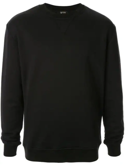 Shop N°21 Logo Embossed Sweatshirt In Black