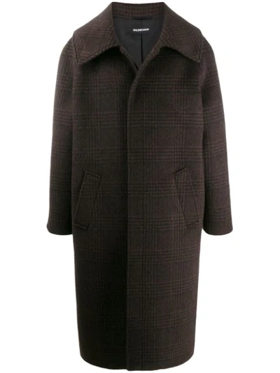 Shop Balenciaga Incognito Carcoat In Brown