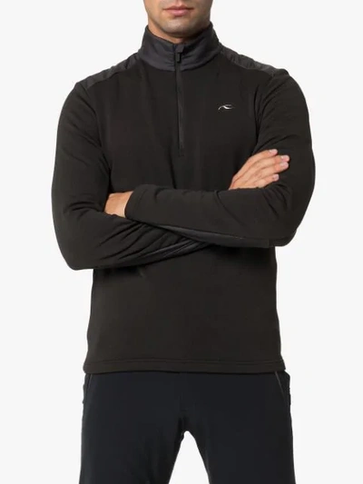 Shop Kjus Mid-layer Pull Over In Black
