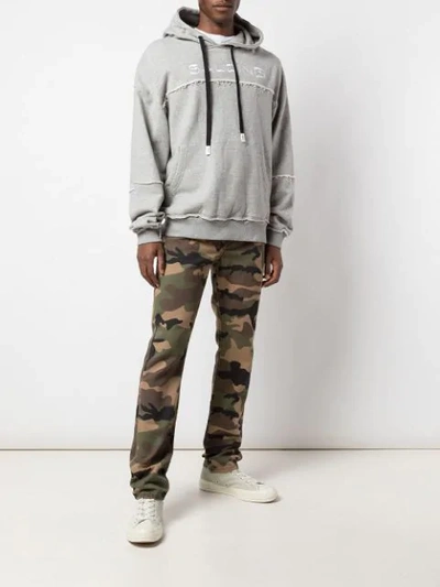 Haculla Saucing Slogan Drawstring Hoodie In Grey