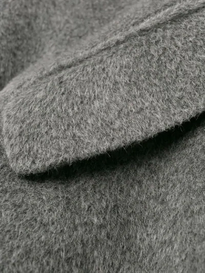 Shop Emporio Armani Doppelreihiger Mantel In Grey