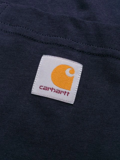 Shop Carhartt Pocket T-shirt In Blue