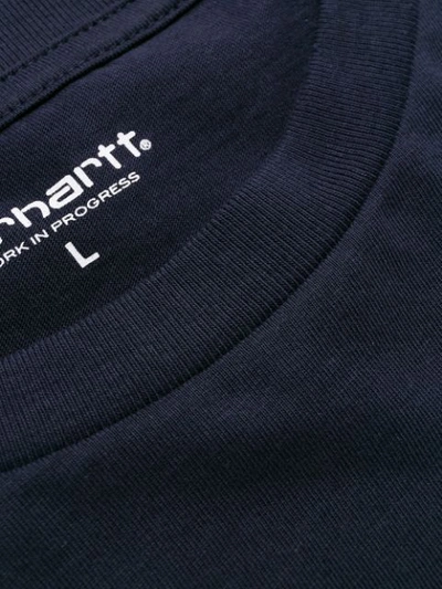 Shop Carhartt Pocket T-shirt In Blue