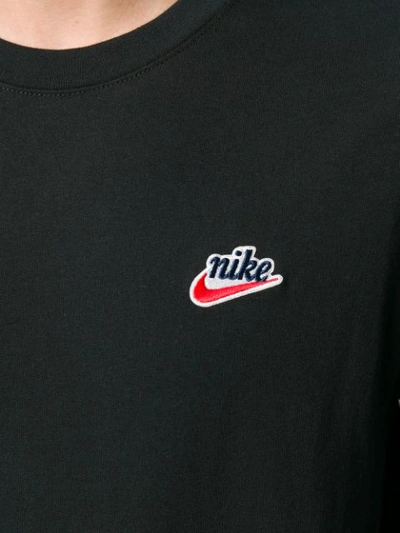 Shop Nike Embroidered Logo Jumper In Black