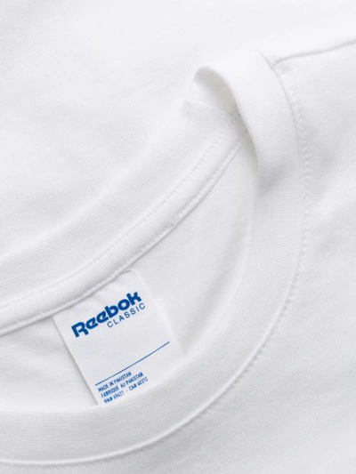 Shop Reebok Logo Print T-shirt In White