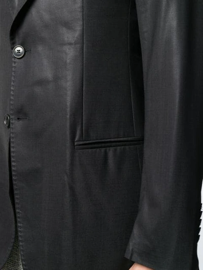 Pre-owned Giorgio Armani 2005 Double Buttons Slim Blazer In Black