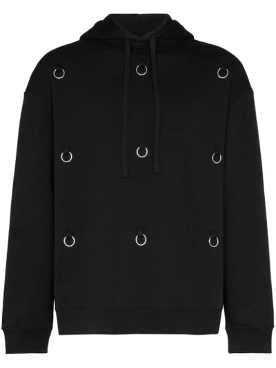 Shop Raf Simons Keyring-embellished Hoodie In Black