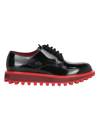 Shop Dolce & Gabbana Dreby Shoes In Nero/rosso