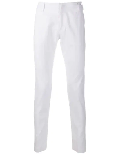 Shop Entre Amis Slim-fit Chino Trousers In White