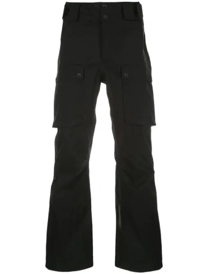 Shop Aztech Mountain Cargo Pocket Ski Trousers In Black
