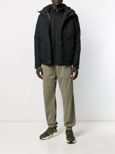 Patagonia Textured Knit Black Zip-through Sweater In Black