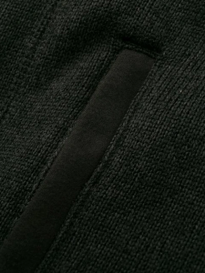 Shop Patagonia Contrast Logo Bomber Jacket In Black
