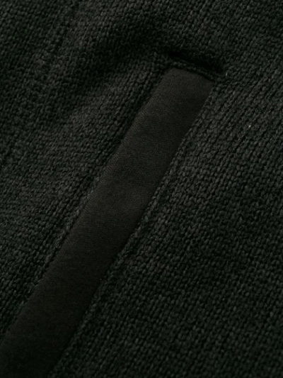 Patagonia Textured Knit Black Zip-through Sweater In Black